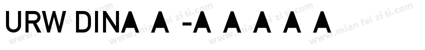 URW DIN字体字体转换